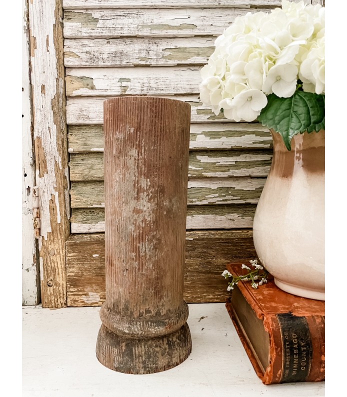 Vintage Architectural Salvage - Distressed/Solid Wood Column Piece